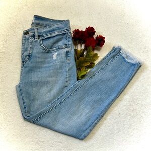 LOFT Light Wash Modern Skinny Crop Jeans - Size 0/25P (measure 27")